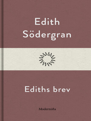 cover image of Ediths brev
